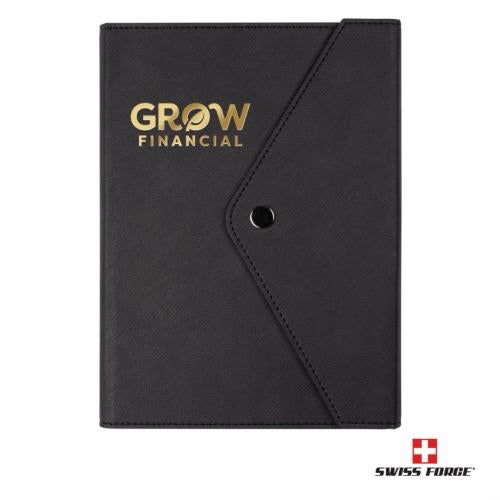 Promotional Products - Journals & Notebooks - Hardcover Journals - Swiss Force&reg; Manstein Refillable Journal w/Magnetic Buckle 
