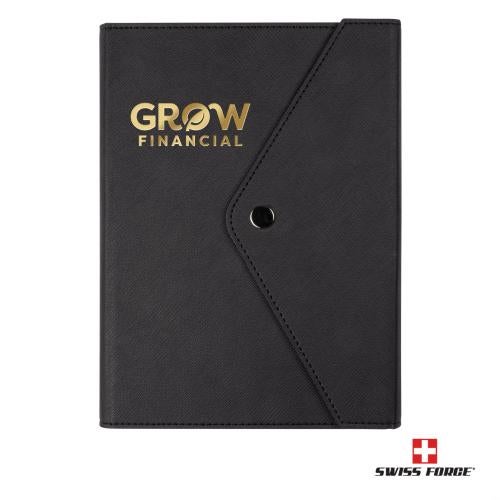 Promotional Products - Journals & Notebooks - Hardcover Journals - Swiss Force&reg; Manstein Refillable Journal w/Magnetic Buckle 