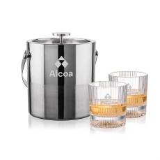 Catania Ice Bucket & Blackwell On-the-Rocks Set - Barware