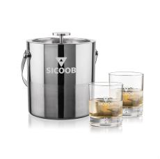 Catania Ice Bucket & Bastia On-the-Rocks Set - Barware