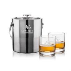 Catania Ice Bucket & Dresden On-the-Rocks Set - Barware