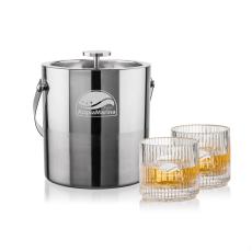 Catania Ice Bucket & Dillard On-the-Rocks Set - Barware