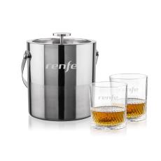 Catania Ice Bucket & Drysdale On-the-Rocks Set - Barware