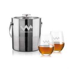 Catania Ice Bucket & Graydon On-the-Rocks Set - Barware