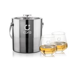 Catania Ice Bucket & Hartsdale On-the-Rocks Set - Barware