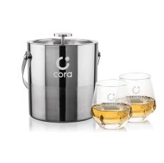 Catania Ice Bucket & Hartsdale On-the-Rocks Set - Barware