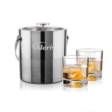 Catania Ice Bucket & Hadley On-the-Rocks Set - Barware