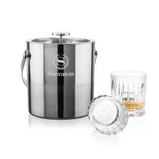 Catania Ice Bucket & Princeton On-the-Rocks Set - Barware