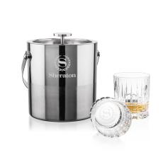 Catania Ice Bucket & Princeton On-the-Rocks Set - Barware