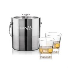 Catania Ice Bucket & Santana On-the-Rocks Set - Barware