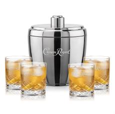 Pescara Ice Bucket & Durham On-the-Rocks Set - Barware