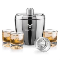 Pescara Ice Bucket & Fairway On-the-Rocks Set - Barware