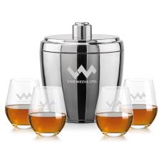 Pescara Ice Bucket & Graydon On-the-Rocks Set - Barware