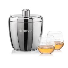 Pescara Ice Bucket & Garland On-the-Rocks Set - Barware