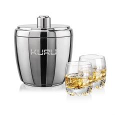 Pescara Ice Bucket & Haddington On-the-Rocks Set - Barware