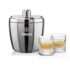 Pescara Ice Bucket & Hathaway On-the-Rocks Set - Barware