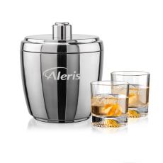 Pescara Ice Bucket & Hadley On-the-Rocks Set - Barware