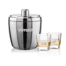 Pescara Ice Bucket & Kansas On-the-Rocks Set - Barware