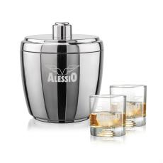 Pescara Ice Bucket & Marbella On-the-Rocks Set - Barware