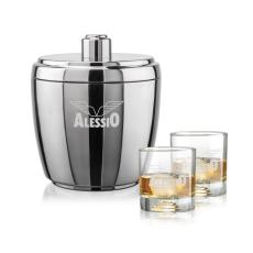 Pescara Ice Bucket & Marbella On-the-Rocks Set - Barware