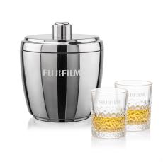 Pescara Ice Bucket & Oakham On-the-Rocks Set - Corporate Gifts
