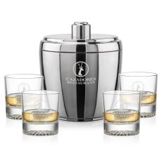 Pescara Ice Bucket & Romford On-the-Rocks Set - Barware