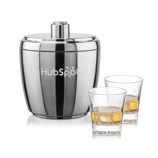 Pescara Ice Bucket & Santana On-the-Rocks Set - Barware