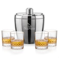 Pescara Ice Bucket & Templeton On-the-Rocks Set - Barware