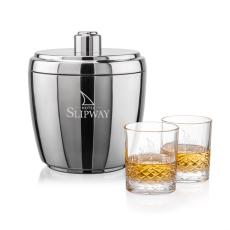 Pescara Ice Bucket & Templeton On-the-Rocks Set - Barware