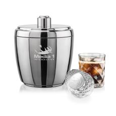 Pescara Ice Bucket & Woodward On-the-Rocks Set - Barware