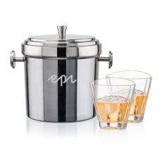 Milano Ice Bucket & Arrellano On-the-Rocks Set - Barware