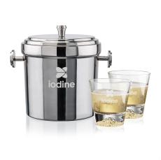Milano Ice Bucket & Aspen On-the-Rocks Set - Barware