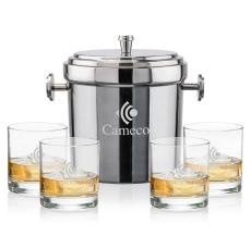 Milano Ice Bucket & Aristocrat On-the-Rocks Set - Barware