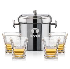 Milano Ice Bucket & Bentley On-the-Rocks Set - Barware