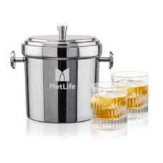 Milano Ice Bucket & Caldari On-the-Rocks Set - Barware