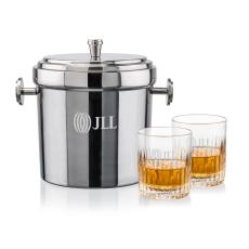 Milano Ice Bucket & Carey On-the-Rocks Set - Barware