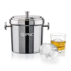 Milano Ice Bucket & Fortino On-the-Rocks Set - Barware