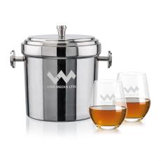 Milano Ice Bucket & Graydon On-the-Rocks Set - Barware