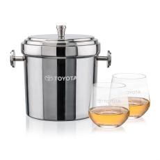 Milano Ice Bucket & Garland On-the-Rocks Set - Barware