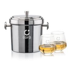 Milano Ice Bucket & Hartsdale On-the-Rocks Set - Barware