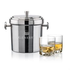 Milano Ice Bucket & Hillcrest On-the-Rocks Set - Corporate Gifts