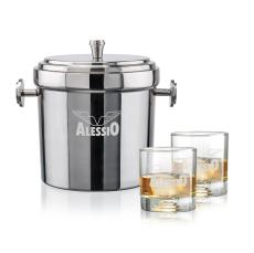Milano Ice Bucket & Marbella On-the-Rocks Set - Corporate Gifts