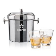 Milano Ice Bucket & Millwood On-the-Rocks Set - Barware
