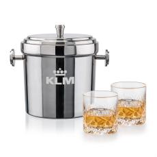 Milano Ice Bucket & Park Lane On-the-Rocks Set - Corporate Gifts