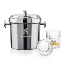 Milano Ice Bucket & Princeton On-the-Rocks Set - Barware