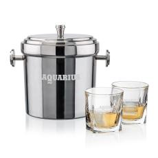 Milano Ice Bucket & Riddell On-the-Rocks Set - Barware