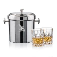 Milano Ice Bucket & RIEDEL Spey On-the-Rocks Set - Barware