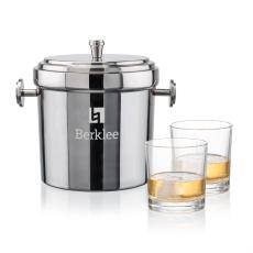 Milano Ice Bucket & Whitlock On-the-Rocks Set - Barware