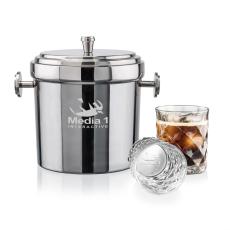 Milano Ice Bucket & Woodward On-the-Rocks Set - Barware