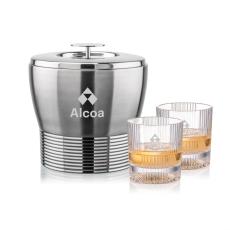 Genoa Ice Bucket & Blackwell On-the-Rocks Set - Barware